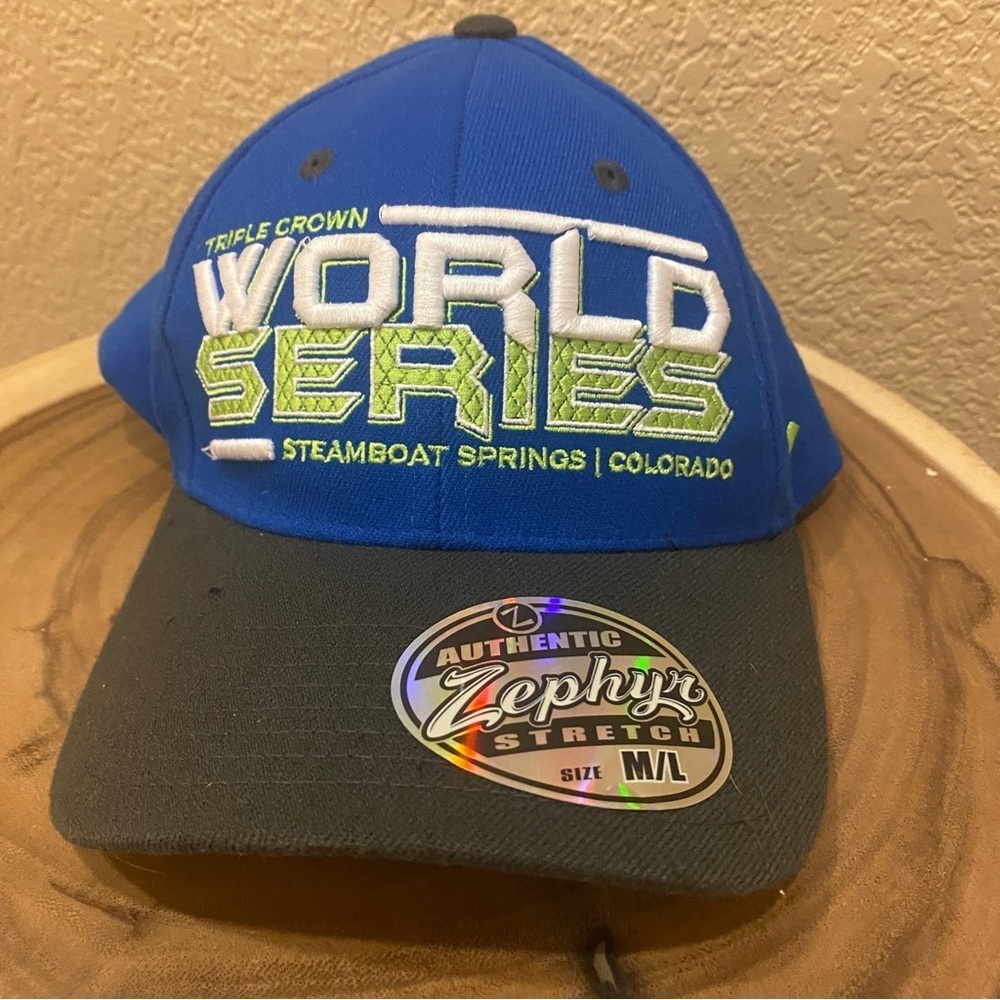 Triple‎ Crown World Series HAT Steamboat Springs Colorado med/large blue
